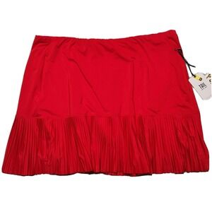 TAIL‎ White Label Womens 2XL Phoenix Red Micropleat Flounce 18" Golf Skort NEW